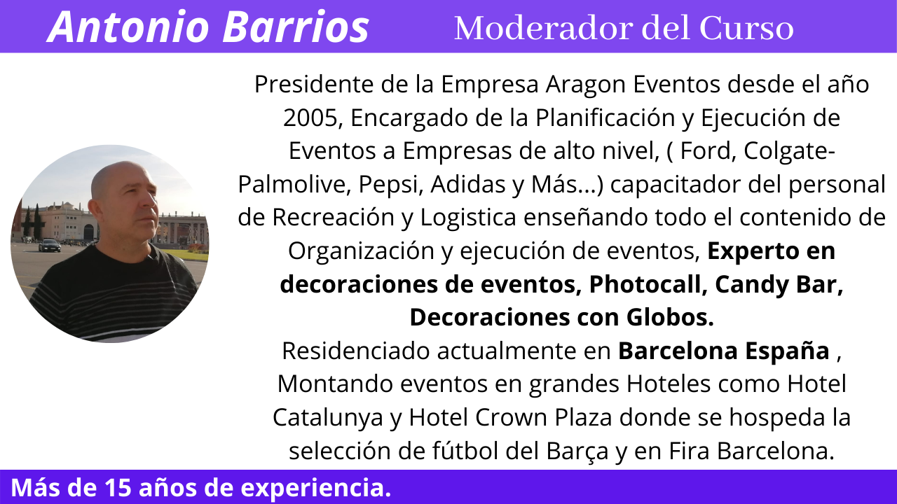 antonio Experiencia decoraglobo