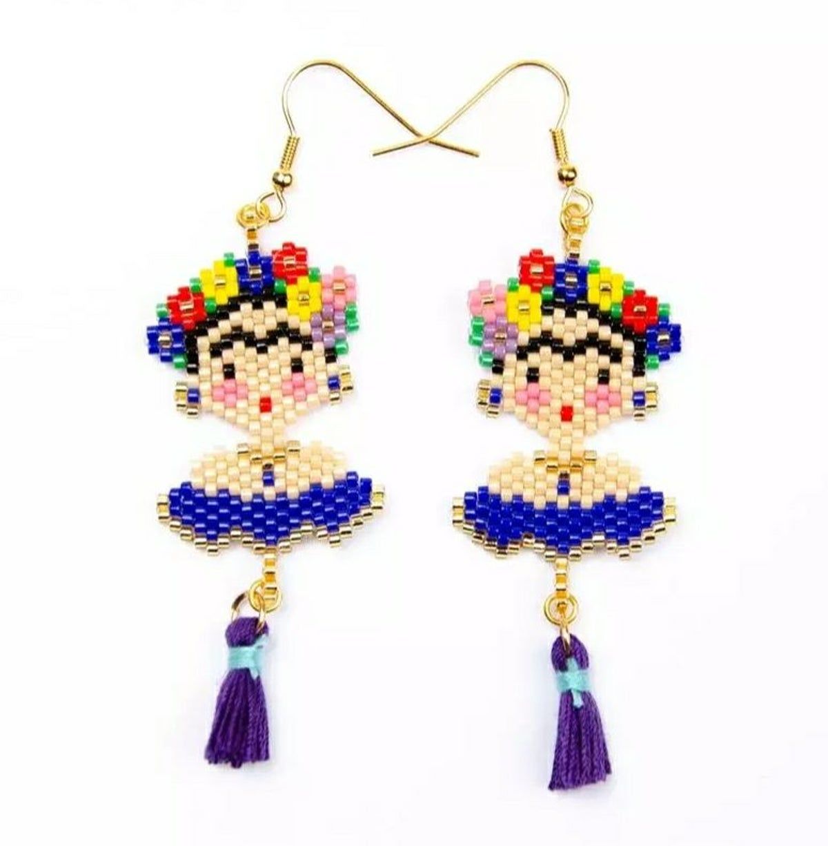 frida kahlo earrings on Mercari - Copia